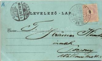 1898 (Vorläufer) Balassagyarmat, látkép, Városháza, Polgári iskola, Honvéd kaszárnya, Vármegyeháza, ...