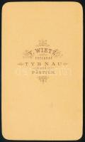 cca 1875 Korai pöstyénfürdői (Felvidék) fotó, keményhátú fotó Wietz műterméből, jó állapotban, 6×10 ...