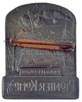 Osztrák-Magyar Monarchia 1915. "Manilowa Pionir Komp. 5/4." Zn sapkajelvény (39x31mm) T:1-...