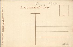 Körmöcbánya, Kremnitz, Kremnica; Városkapu tér, Klein Ármin üzlete, piac. Kniep Róbert kiadása / gat...