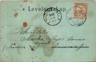 1900 Lőcse, Levoca; kaszinó este, Jos. Th. Reiss könyvnyomdája. Patz Emil kiadása / casino and book ...