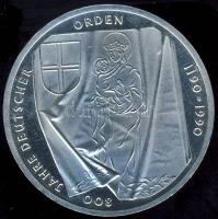 NSZK 1990. 10M Ag "800 éves a Német Rend" T:BU