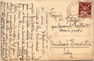 1921 Besztercebánya, Banská Bystrica; Gőzfürdő (közfürdő), Garam folyó. Strelinger Bernát kiadása / ...