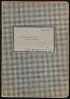 cca 1940-1950 "Virágok egy csokorban", tinédzser lány naplója, kézzel írt bejegyzések két ...