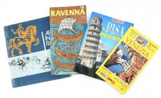 Olaszország, 4 db vegyes idegenforgalmi kiadvány, turistatérkép