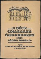 Lábán Antal: A Bécsi Collegium Hungaricum. A Bécsi Collegium Hungaricum Füzetei I. Bp., 1928., Kir. M. Egyetemi Nyomda. Fekete-fehér fotókkal illusztrált. Kiadói papírkötés, kissé kopott, kissé szakadt borítóval.