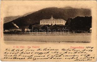 1904 Vágzsigmondháza, Zsigmondháza, Orlové (Vágbeszterce, Povazská Bystrica); Hohenlohe herceg kastélya. Gansel Lipót 237. / castle (EK)