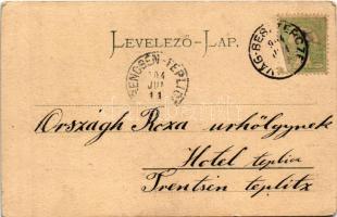 1904 Vágzsigmondháza, Zsigmondháza, Orlové (Vágbeszterce, Povazská Bystrica); Hohenlohe herceg kasté...