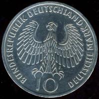 NSZK 1972F 10M Ag "Olimpia-Láng" T:BU