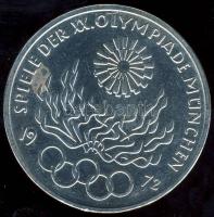 NSZK 1972F 10M Ag "Olimpia-Láng" T:BU