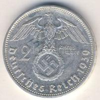 Német 3. Birodalom 1939A 2M Ag "Hindenburg" T:3