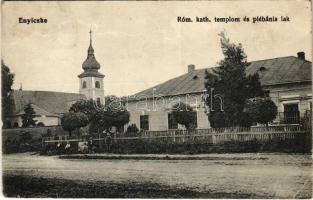 1914 Enyicke, Abaúj-Enyiczke, Haniska (pri Kosiciach); Római katolikus templom és plébánia lak / Catholic church and parish (fa)