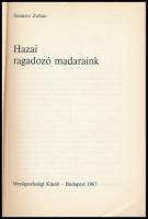 Szemere Zoltán: Hazai ragadozó madaraink. Bp.,1967, Mezőgazdasági Kiadó. Kiadói papírkötés, kissé ko...