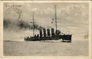 1915 SMS Helgoland az Osztrák-Magyar Haditengerészet Helgoland-osztályú gyorscirkálója / K.u.K. Kriegsmarine / WWI Austro-Hungarian Navy, SMS Helgoland light cruiser. Phot. A. Beer. Verlag F. W. Schrinner, Pola + "Zensuriert K.u.K. Festungsspital Nr. 1. in Pola Sanitätsabteilung" (EK)