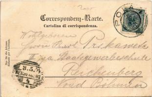 1904 SMS Kaiser Karl VI az Osztrák-Magyar Haditengerészet páncélos cirkálója / K.u.K. Kriegsmarine P...