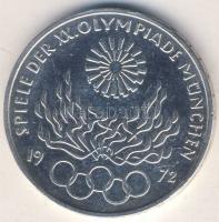 NSZK 1972F 10M Ag "Olimpia-Láng" T:BU