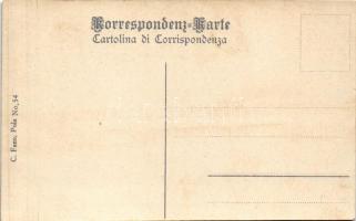 SMS Erzherzog Friedrich pre-dreadnought csatahajó (Linienschiffe) fedélzete matrózokkal az ágyúcsövö...