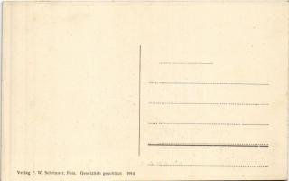 Wäsche an Bord. K.u.K. Kriegsmarine / Osztrák-magyar haditengerészet matrózai fedélzet felmosása köz...