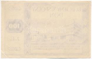 Lengyelország ~1970. "Budujemy Wspolny Dom (Közös Otthont építünk)" téglajegy 100Zl-ról a ...