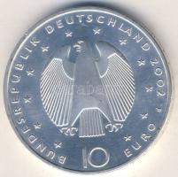 Németország 2002F 10€ Ag "Átváltás euróra" T:BU