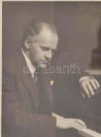 1939 Wilhelm Backhaus (1884-1969) világhírű német zongoraművész fotója (Fayer Wien) és saját kezű de...