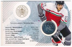 2018. 50Ft Cu-Ni "Jégkorong Világbajnokság" az érme az elsőnapi verethez hasonló bliszterb...