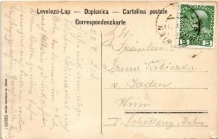 1911 Fiume, Rijeka; "TÁTRA" egycsavaros tengeri személyszállító gőzhajó / Salon-Eildampfer...