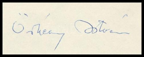 1978 Örkény István (1912-1979) író saját kézzel írt és aláírt köszönő levele marton Endre, a Nemzeti...