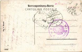 1916 SMS Monarch osztrák-magyar Monarch-osztályú partvédő páncélosa. A. Bonetto 5622. / K.u.K. Krieg...