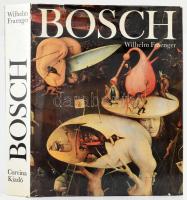 Wilhelm Fraenger: Hieronymus Bosch. Ford: Dávid Gábor Csaba. Lutz Braun felvételeivel és Patrik Reuterswärd utószavával. Bp, 1982., Corvina, 485 p. Gazdag képanyaggal illusztrált. Kiadói egészvászon kötésben, kiadói szakadt papír védőborítóban, 30x24x5 cm