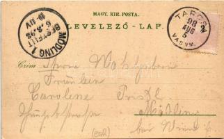 1898 (Vorläufer) Tarcsa, Tarcsafürdő, Bad Tatzmannsdorf; Miksa-forrás, Gyógyudvar, Forrás épület, Gy...