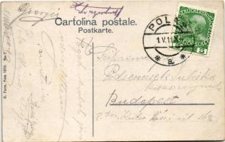 1911 Pola, K.u.K. Kriegsmarine Schiffe in Reserve / Navi da guerra in Riserva / Osztrák-Magyar Hadit...