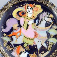 Bjorn Wiinblad: Aladdin és a csodalámpa, Rosenthal studio-linie kézzel festett porcelán. Németország...