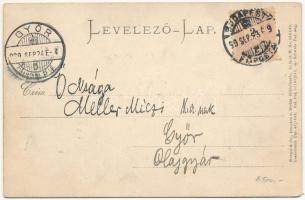 1899 (Vorläufer) Csigány (Cigány). Dombornyomott / Zigeuner / gypsy folklore. Embossed
