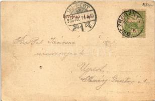 1906 Breznóbánya, Brezno nad Hronom; M. kir. polgári iskola. Kreisler József kiadása / school (b)