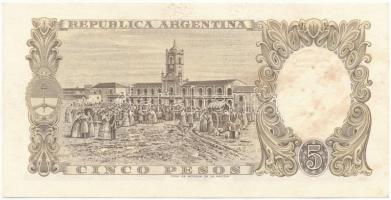 Argentína 1960-1962. 5P "68.121.277 A" T:I- folt
Argentina 1960-1962. 5 Pesos "68.12...