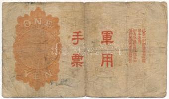 Kína / Japán bábállamok DN (1938) 1Y T:III- 
China / Japanese Puppet States ND (1938) 1 Yuan C:VG
...