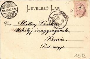 1899 (Vorläufer) Trencsén, Trencín; vár / Trenciansky hrad / castle (EK)