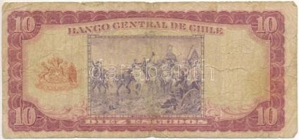 Chile DN (1962-1970) 10E "C7 0693697" T:III- szakadás
Chile ND (1962-1970) 10 Escudos &qu...