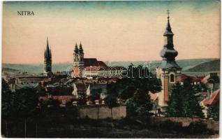 Nyitra, Nitra; látkép, zsinagóga / general view, synagogue