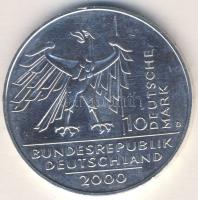 NSZK 2000. 10M Ag "10 éves a német egység" T:BU