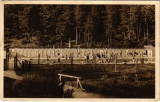 1933 Modor-Harmónia, Modra; Villa Vlasta fürdője / villa, spa, bath, swimming pool (EK)