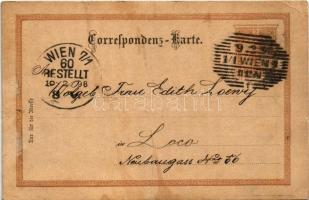 1898 (Vorläufer) Kézzel rajzolt művészlap / hand-drawn art postcard (fa)