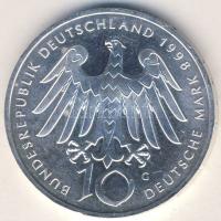 Németország 1998. 10M Ag "Hildegard v. Bingen" T:BU