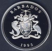 Barbados 1995. 5$ Ag "Első európai bevándorlók" T:PP Csak 15.000db!