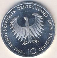 NSZK 1988. 10M Ag "Schopenhauer" T:BU