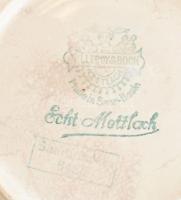 Régi Villeroy & Boch Mettlach Made in Saar-Basin: Tálka. Fajansz, jelzett, hibátlan, d: 19,8 cm