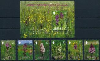 2003 Orchideák sor + blokk Mi 1080-1085 + Mi 38