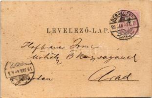 1899 (Vorläufer) Debrecen, Római katolikus templom, Füvészkert torkolata, Tisza palota. László Alber...