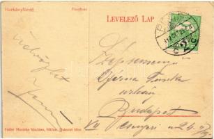 1912 Harkányfürdő, fürdőház. Feiler Mariska kiadása (EK)